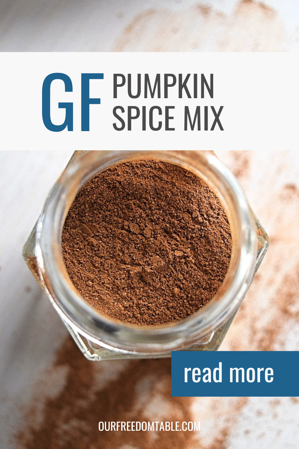Pin image of gluten free pumpkin spice mix