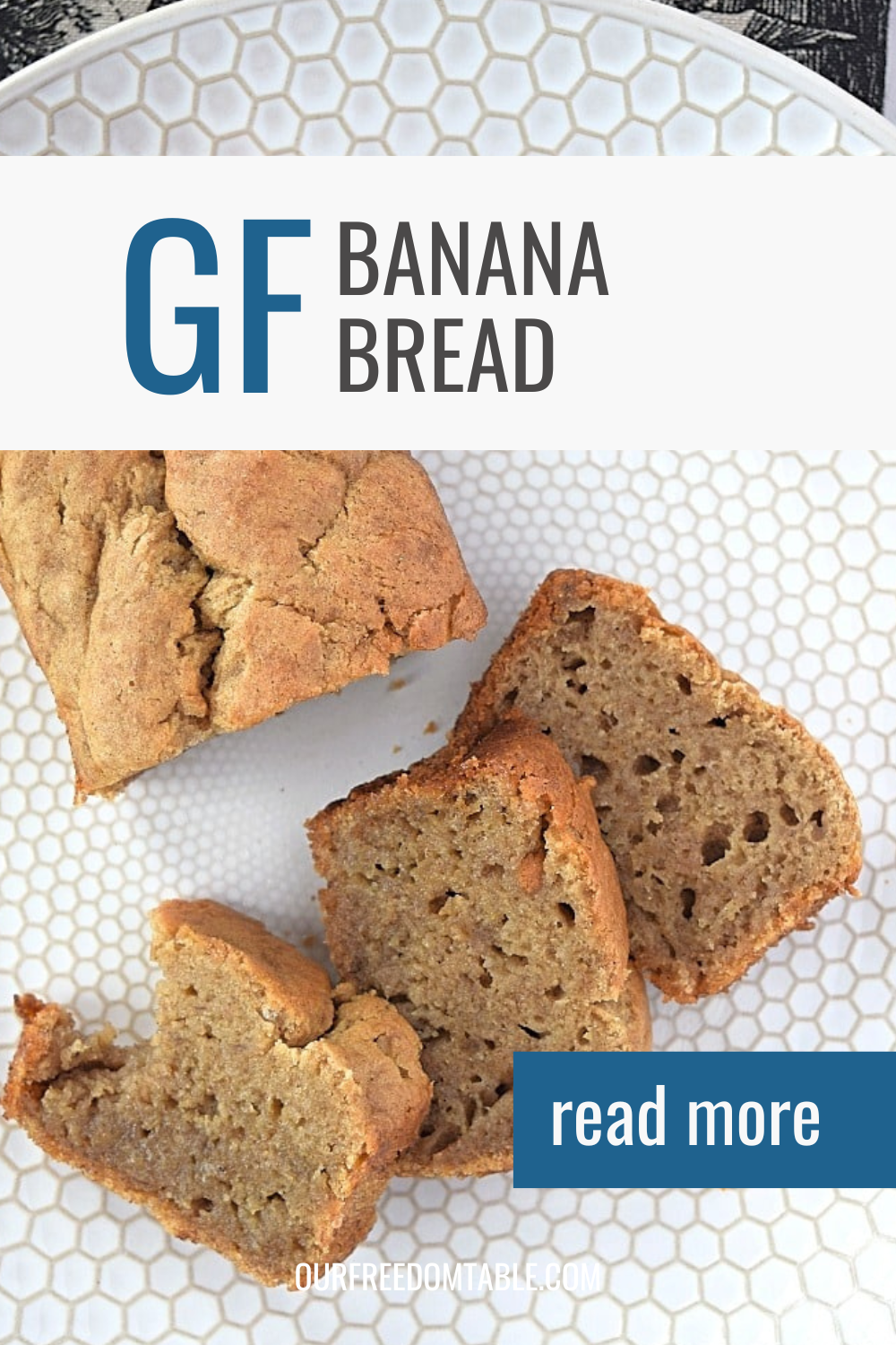 Pin image for gluten free banana bread