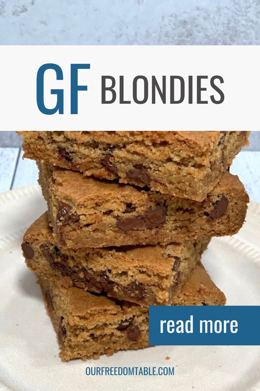 King Arthur gluten free blondies