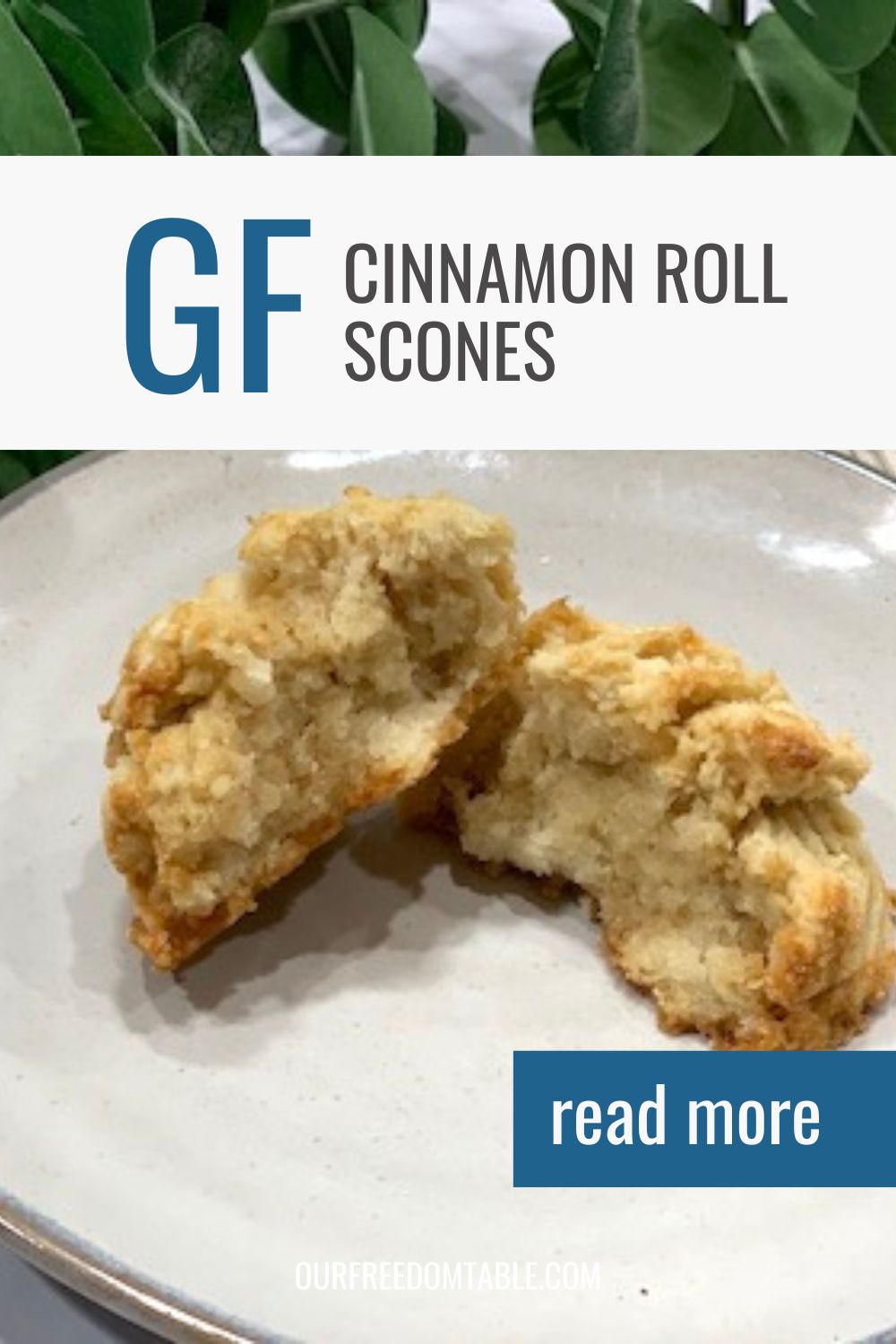Pin image for cinnamon roll scones.