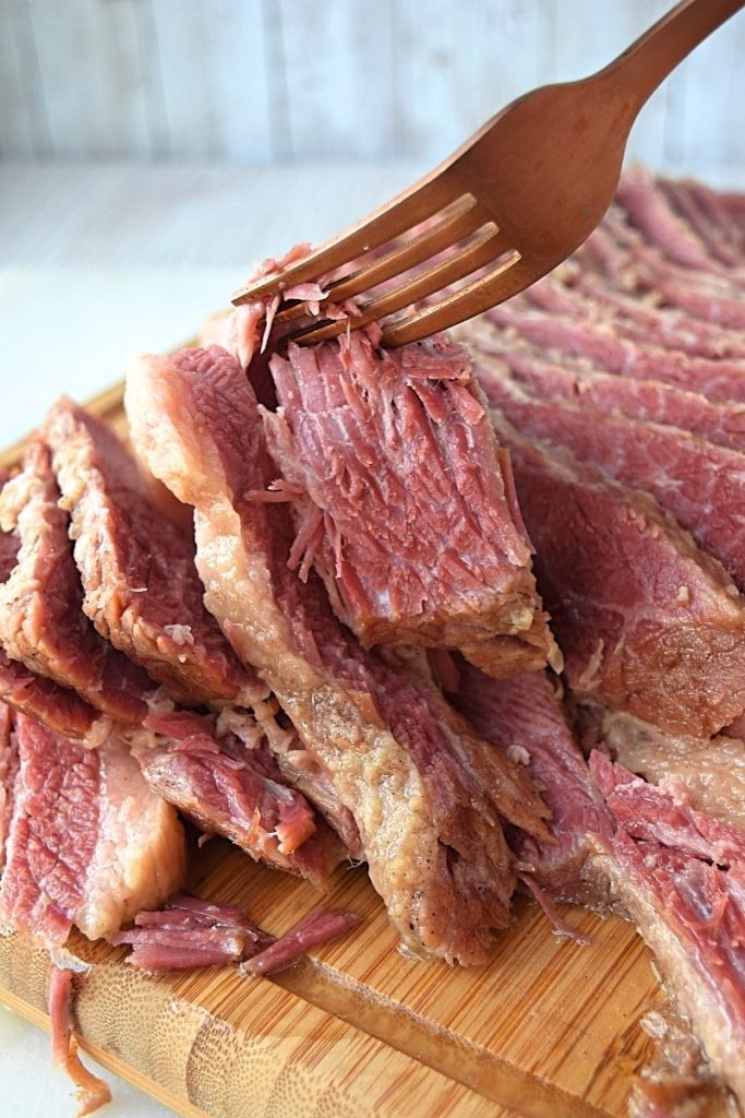 Grabbing some corn beef