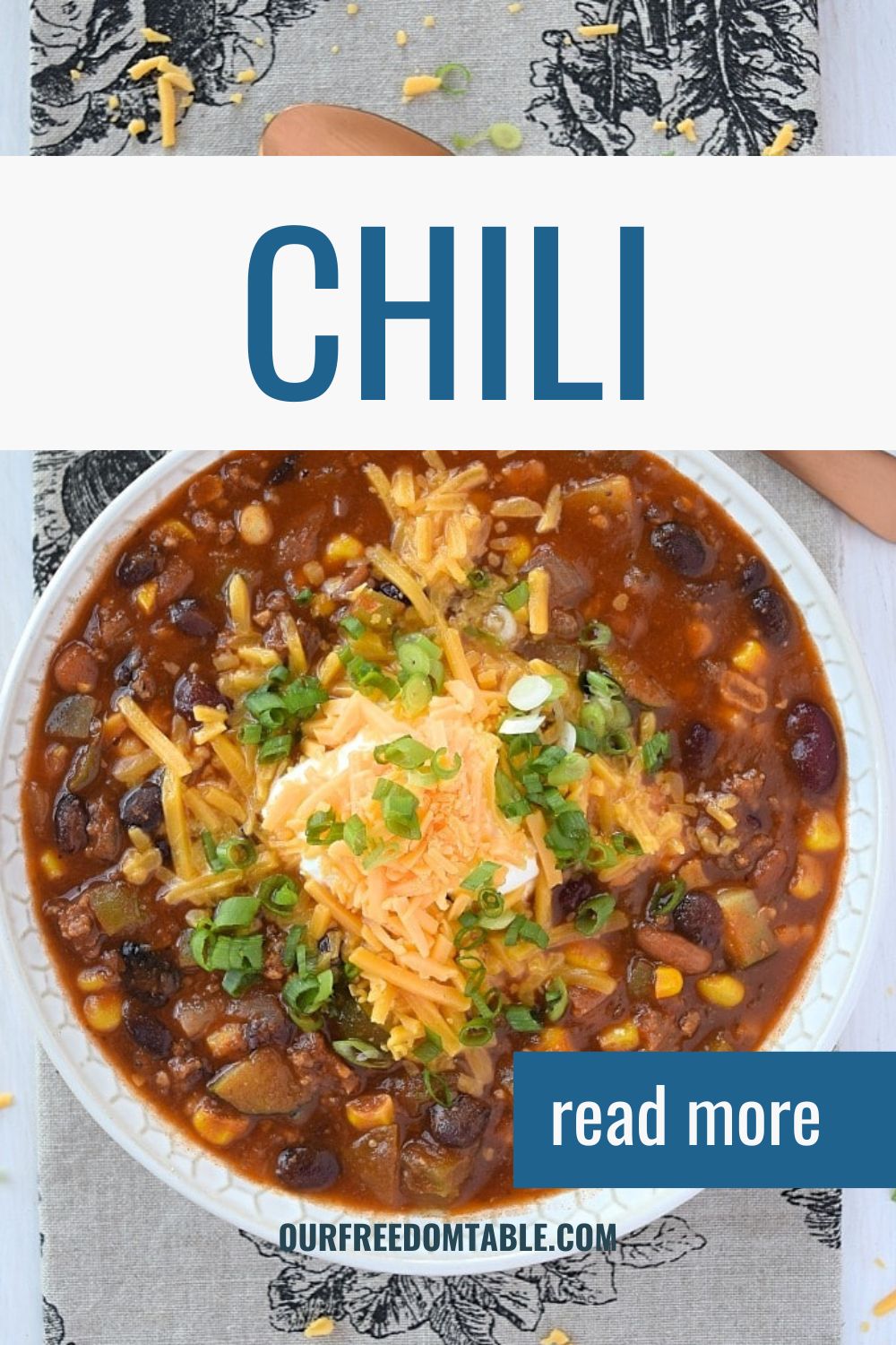 Pin image for chili blog post