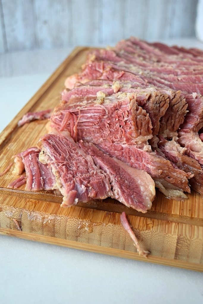 Close up of corned beef