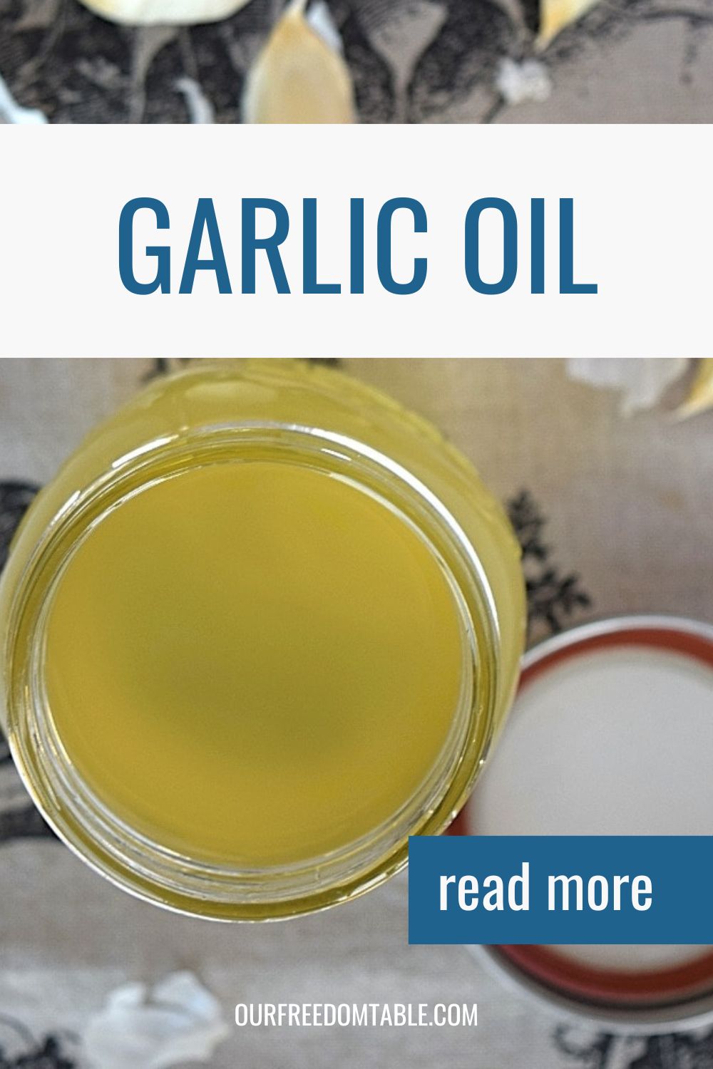 Pin image of the garlic oil