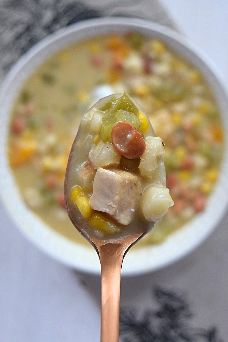  Gluten free White Chicken Chili recipe from A Stray Kitchen
