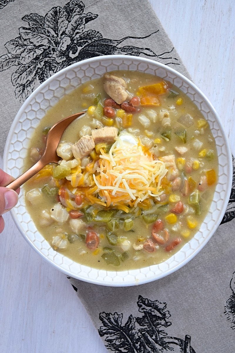  Gluten free White Chicken Chili recipe from A Stray Kitchen