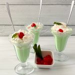 Cover image for vegan shamrock shake recipe post.